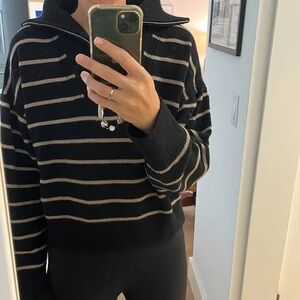 La Ligne Quarter Zip Bastien Sweater